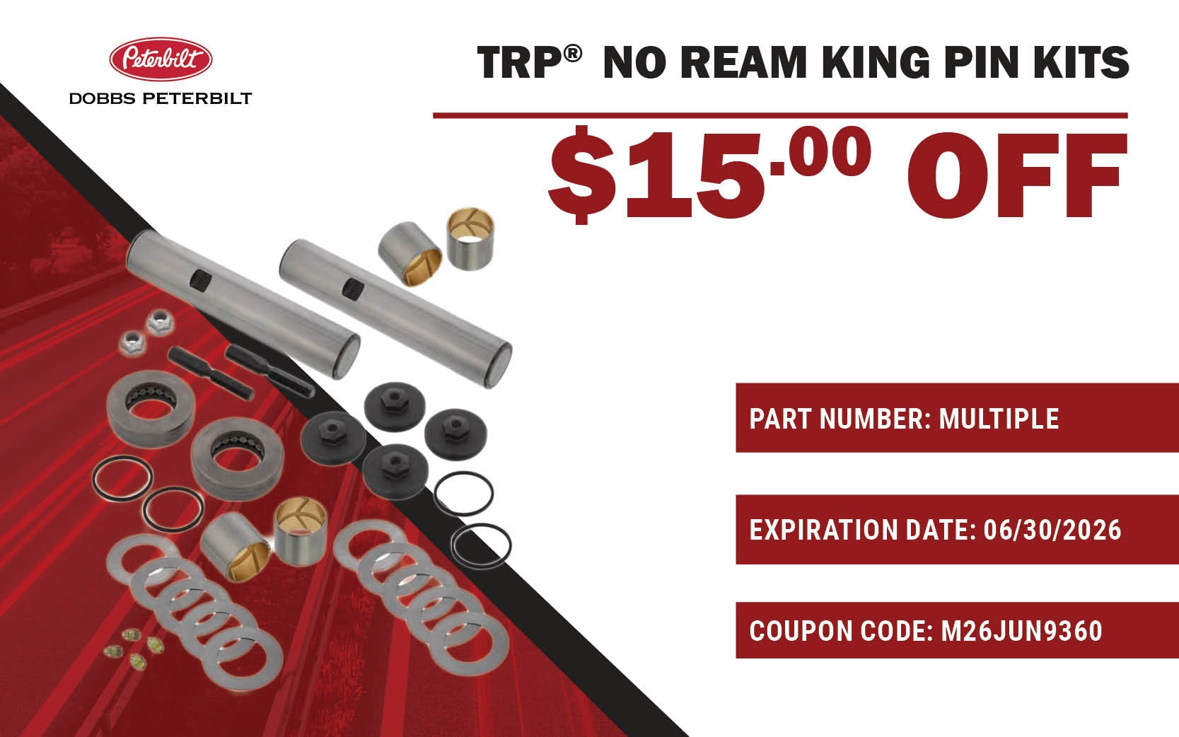 TRP No Ream King Pin Kits